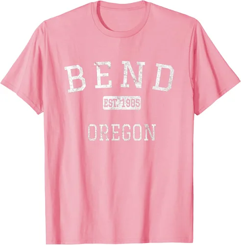 Vista 83 de Bend Oregon OR Camiseta vintage, Negro