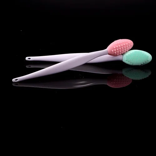 Vista 6 de 10 cepillos de silicona para labios, exfoliante de labios de doble cara, cepillos de eliminación de puntos negros para limpiar la nariz