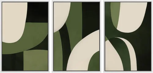 Vista 28 de SIGNWIN Lienzo enmarcado para pared, juego de arte de campos pastorales, flores silvestres, campo rústico, paisaje, floral, ilustraciones modernas