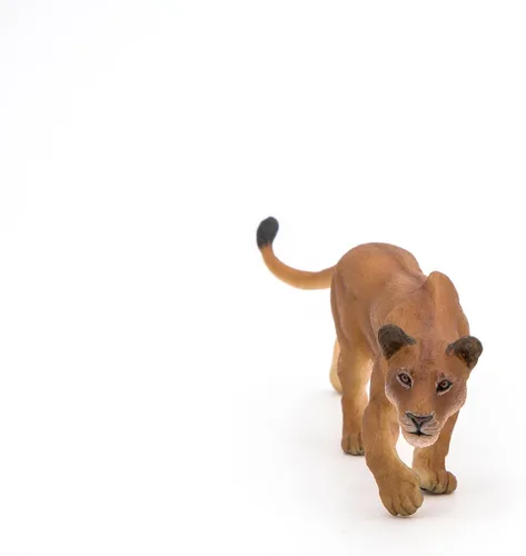 Vista 5 de Papo - Figura realista de leona de caza para niños - A partir de 3 años - Colección de vida salvaje - Comportamiento educativo de animales - Juguete