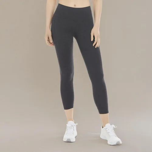 Vista 6 de Energy Zone Women's Cotton Stretch 7/8 Legging with Pockets Gris carbón jaspeado