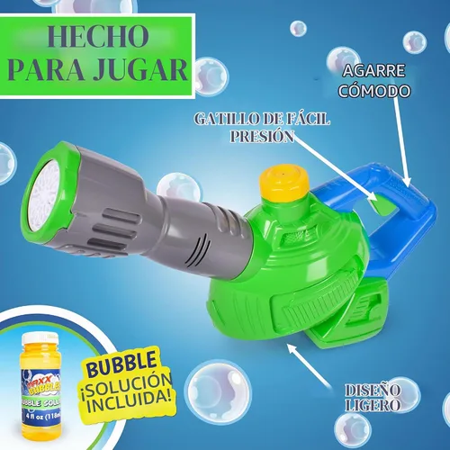 Vista 5 de Sunny Days Entertainment, juguete burbujero Sunzone en forma de soplador de hojas