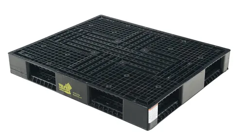Vista 2 de Vestil PLPB-4840 Paleta/patín de polietileno de alta densidad sólido para estanterías 39-1/8 pulgadas x 46-7/8 pulgadas x 6 pulgadas. 8,800 libras.