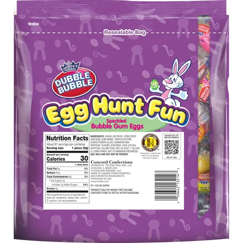 Vista 2 de Dubble Bubble - Caramelo de Pascua para caza de huevos, 28 onzas