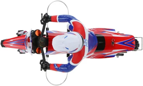 Vista 8 de SR5 1/4 Escala Super Rider RC motocicleta sin escobillas RTR escala 1/4 Dirt Bike Super estabilizador eléctrico RC motocicleta
