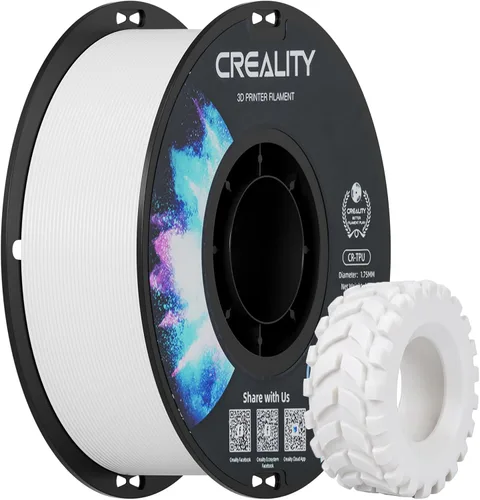 Vista 20 de Creality Filamento de poliuretano termoplástico de 1.75 pulgadas, 4.4 lbs, filamento de impresión 3D 95A, alta dureza y resistencia