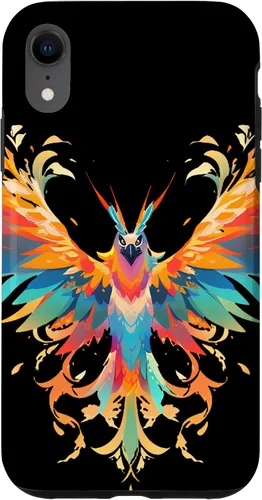 Vista 24 de Funda para iPhone 11 Rising Phoenix Fire Colorful Bird Open Wing Rebirth