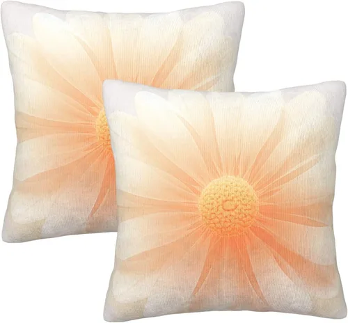 Vista 22 de Pack of 2 Short Plush Throw Pillow Covers 16 X 16 Inch, Retro Yellow Purple Stripes Couch Throw Pillow Covers Cozy Pillowcases, Couch Pillow Covers