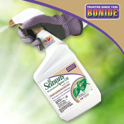 Vista 4 de Bonide Aceite en Aerosol Hortícola y Latente para Todas las Estaciones, 32 oz Aerosol Listo para Usar, Prevención de Enfermedades y Eliminador
