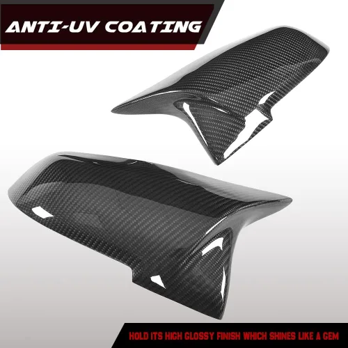 Vista 3 de Tapas de espejo de fibra de carbono para BMW F30 F20 F22 F23 F31 F32 F33 F36 F87 M2 X1 E84 puerta lateral retrovisor tapa accesorios reemplazo