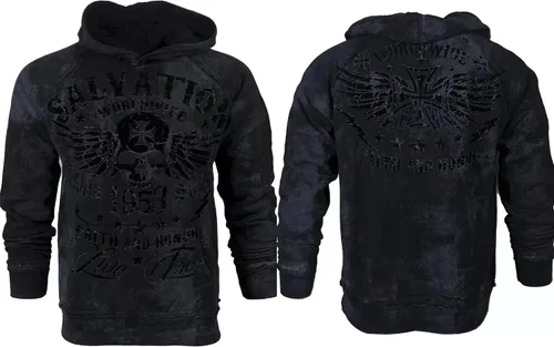 Vista 2 de Xtreme Couture Archaic by Affliction - Sudadera con capucha para hombre, color negro, Negro