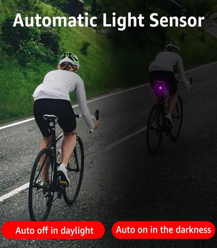 Vista 5 de Cruxer Ultra Bright Bike Tail Light 200 Lumen with Dual-Button Control