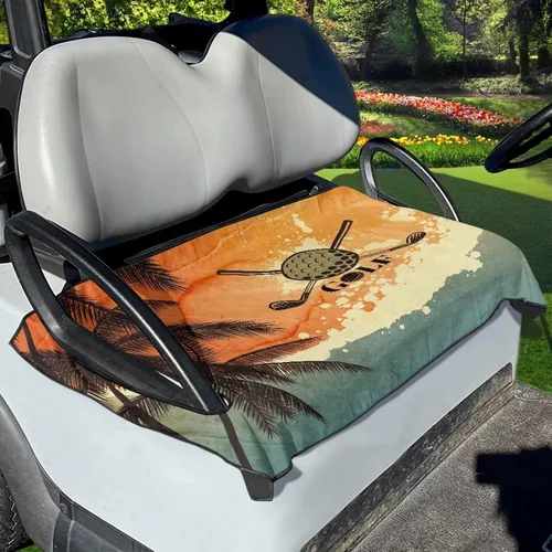 Vista 10 de Flashideas Aztec Features - Fundas de asiento de carrito de golf, protección de asiento para todas las estaciones, universal, para club car