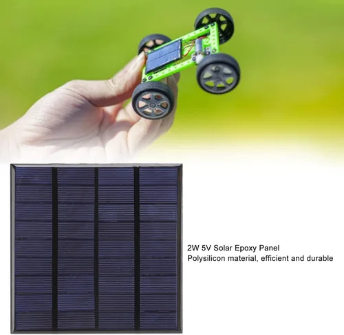 Vista 3 de Cargador de panel solar de polisilicio de 9V 2W (sin función de almacenamiento de energía) para lámpara solar de césped, lámpara de pared