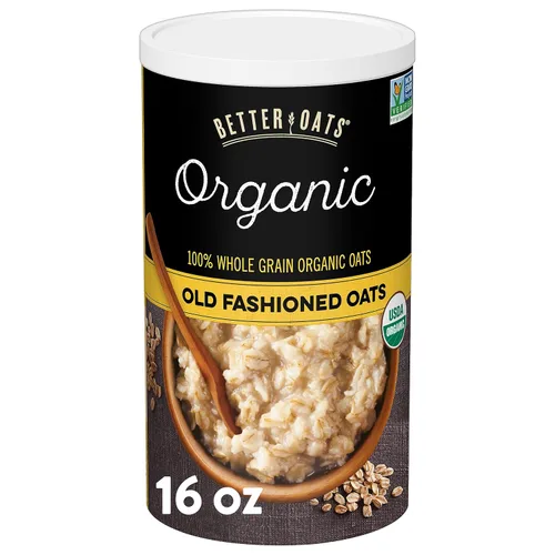 Vista 8 de Better Oats Bare Organic - Paquetes de cereales calientes multigrano, avena instantánea, textura gruesa y abundante, orgánico USDA, caja de 8 bolsas