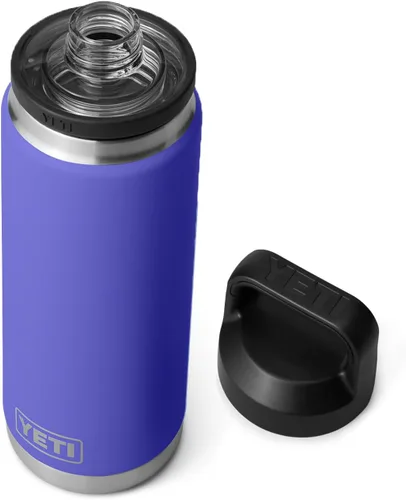 Vista 38 de YETI Rambler - Botella de acero inoxidable, hermética, con aislamiento al vacío y tapa chug, 26 onzas, color amarillo alpino Alpine Amarillo