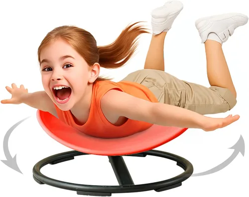 Vista 15 de Silla giratoria sensorial para niños autistas, juguete para sentarse y girar a partir de 3 años