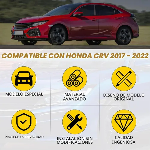 Vista 3 de AUXMART - Cubierta de carga retráctil para Honda CRV 2017 2018 2019 2020 2021 2022