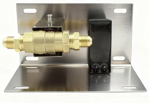 Vista 5 de Kit de Encendido para Hoguera con Encendido por Chispa de Botón Pulsador, Válvula de Cierre de 1/2" y Llave de 3", Compatible con Propano y Gas