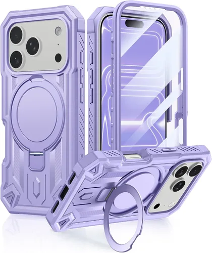 Vista 34 de FNTCASE Funda para iPhone Air Phone Case: Compatible con MagSafe Protector de pantalla integrado Soporte con grado militar a prueba de caídas