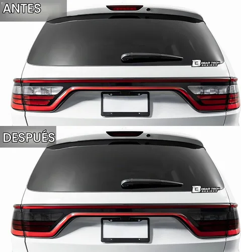 Vista 3 de BOGAR TECH DESIGNS Kit de tinte de luz de freno de tercera cola compatible con Dodge Durango 2014-2020, oscuro
