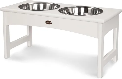 Vista 5 de POLYWOOD® Comedero para mascotas, color negro