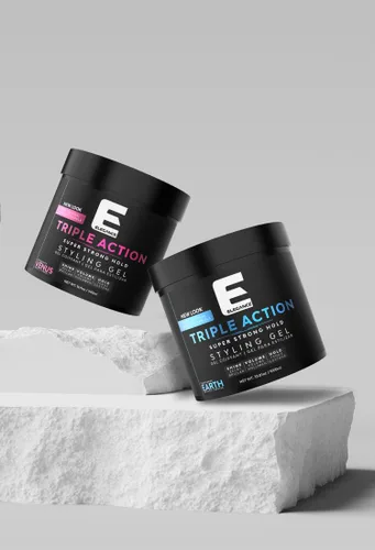 Vista 7 de E Elegance Earth Fragrance Gel para el cabello de triple acción para hombres y mujeres - Sujeción súper fuerte, volumen extremo y brillo de larga