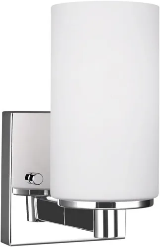 Vista 8 de Sea Gull Lighting 4439104-05 Hettinger - Luces de estilo de tocador de baño, acabado cromado