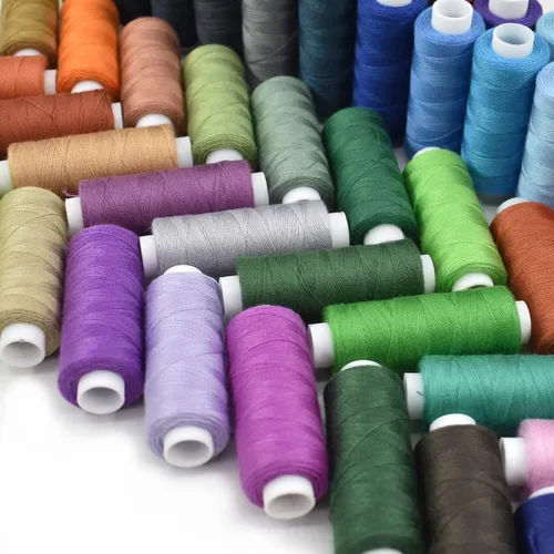 Vista 6 de Kit de hilo de coser de 100 piezas, hilo de poliéster multiusos de 100
