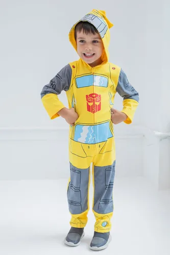 Vista 4 de Transformers Optimus Prime - Overol de disfraz con cremallera para niños pequeños y grandes