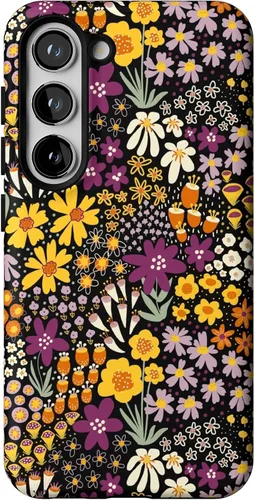 Vista 425 de Casely Funda para Galaxy S9 Postura de cadáver Yoga de esqueleto Diseño protector delgado esencial de doble capa