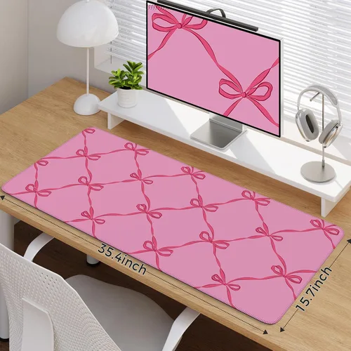 Vista 2 de iCasso Alfombrilla de escritorio para teclado y mouse, alfombrilla de mouse grande para escritorio, alfombrilla de escritorio para computadora