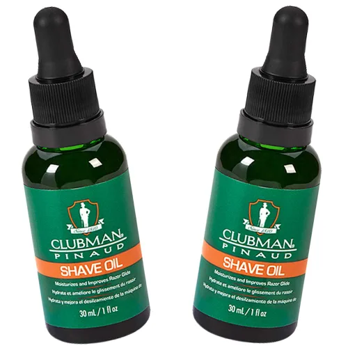 Vista 5 de Clubman Aceite Pre Afeitado – Aceite Pre Afeitado para Hombres, Hidrata la Piel, Previene Quemaduras de Navaja, Cortaduras y Cortes, Aceites