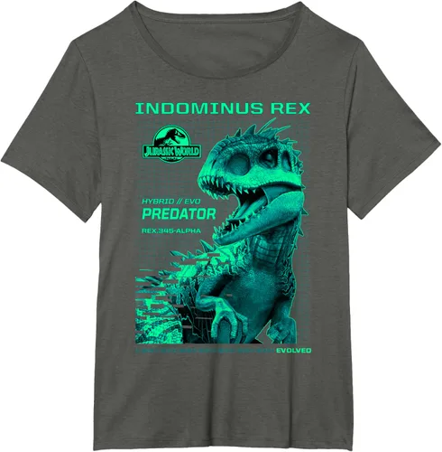 Vista 65 de Jurassic World Indominus Rex Hybrid Predator T-Shirt Small Negro