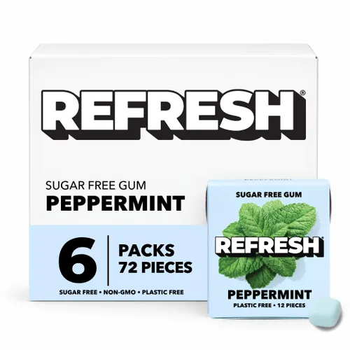 Vista 10 de Refresh Gum más vendidos, goma de mascar de xilitol natural sin azúcar
