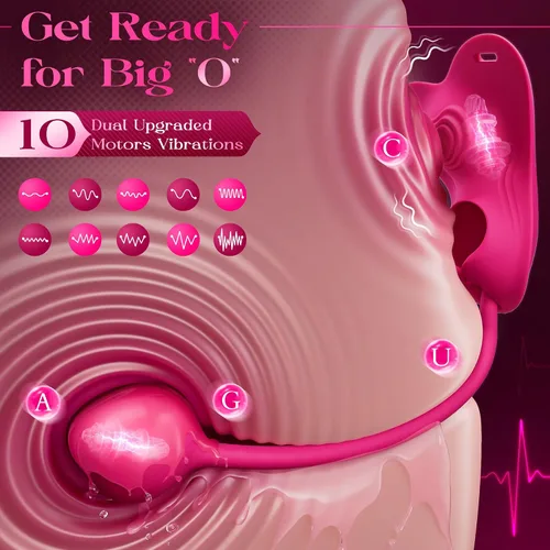 Vista 4 de Sex Toys Rose Dildo Vibrador – Juguete de rosa mejorado con 5 modos de succión y vibración para mujeres pezón de clítoris (rojo-1)