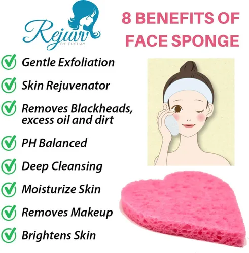 Vista 7 de Esponjas faciales comprimidas, 50 unidades, esponjas de celulosa natural para esteticistas, limpieza facial, exfoliación y eliminación