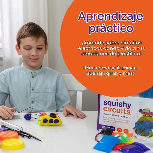 Vista 3 de Squishy Circuits Kit de lujo - Explora circuitos eléctricos con masa de juego - Kits de ciencia STEM para edades de 8 a 12 años - Diversión