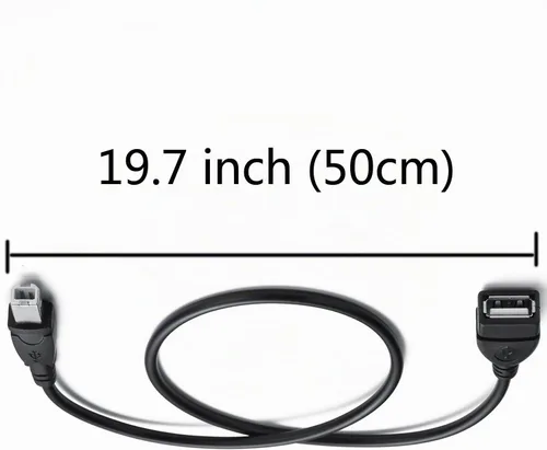 Vista 6 de AMUU Paquete de 2 cables USB 2.0 A hembra a USB B macho para impresora