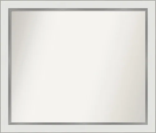 Vista 178 de Amanti Art Espejo personalizado, espejo de baño estrecho Alexandria White Wash, espejo de pared o espejo de tocador de baño sobre el fregadero