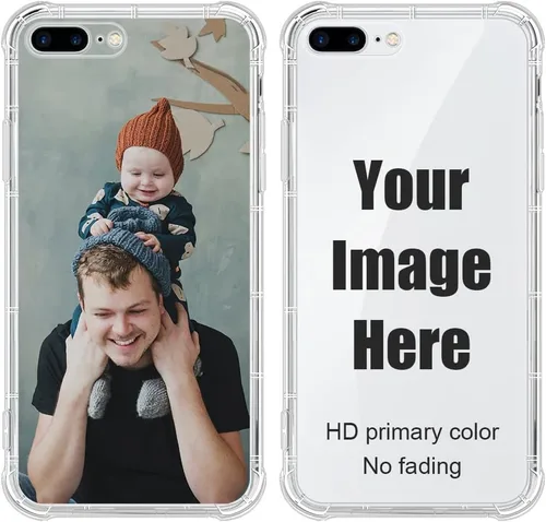 Vista 22 de Funda personalizada para iPhone, funda transparente de TPU suave a prueba de golpes, diseño de tus propias fundas de teléfono compatibles con Apple