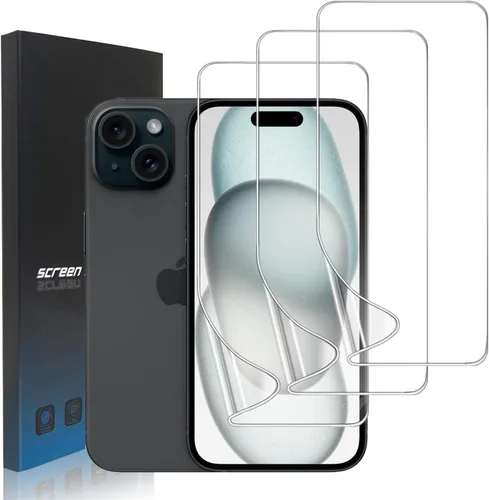 Vista 20 de Paquete de 3 protectores de pantalla de película de hidrogel para iPhone 13/iPhone 13 Pro, protector de pantalla de TPU suave HD para iPhone 13/13