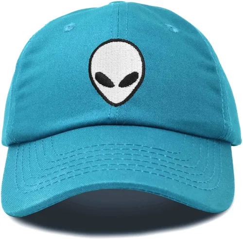 Vista 24 de DALIX Gorra de béisbol Alien Head para hombre y mujer Beige