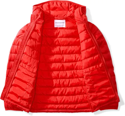 Vista 4 de Tienda Essentials Boys and Toddlers' Lightweight Water-Resistant Packable Hooded Puffer Jacket