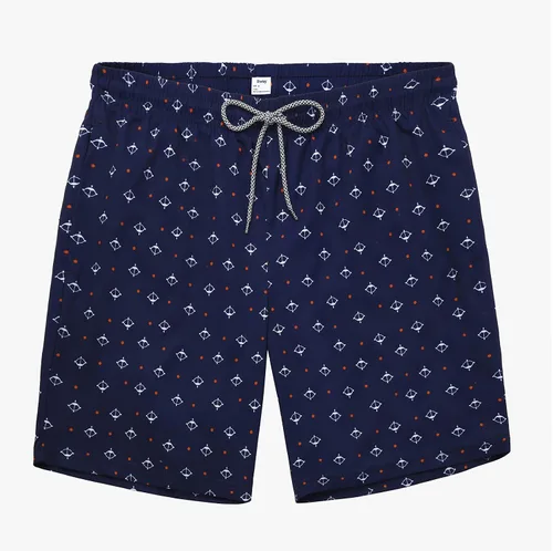 Vista 3 de Biwisy Mens Swim Trunks Quick Dry Beach Shorts Mesh Lining Swimwear Bathing Suits with Pockets