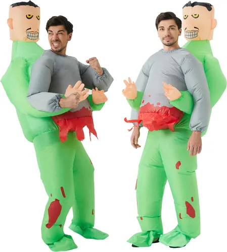Vista 8 de DeHasion Disfraz inflable de Halloween para Navidad, disfraz inflable de Navidad para adultos, NavidadHalloween