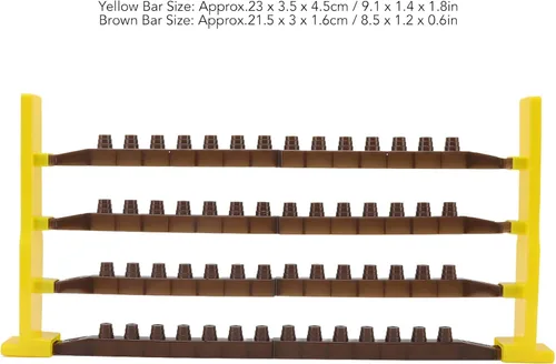 Vista 5 de Marco de barra de celda Queen Bee,Apicultura Queen Cell Cup Holder Frame Bar,Kit de copas de celda de abeja,Equipo de apicultura Queen Bee Base Base