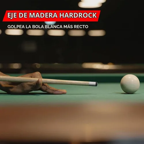 Vista 3 de Tacos de billar de 58 pulgadas, juego de palos de billar de madera de arce canadiense para fanáticos profesionales de billar, jugadores de 18-21