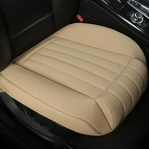 Vista 13 de Funda de asiento delantero de automóvil de piel sintética de lujo, para la mayoría de sedanes y SUV, asiento individual sin respaldo, 1 unidad