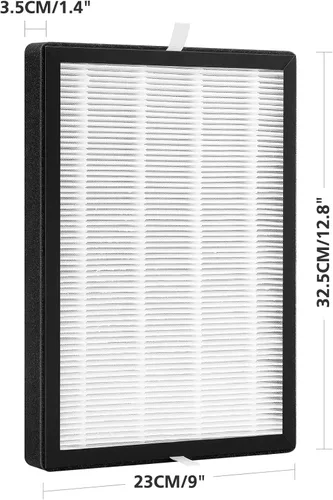 Vista 3 de Paquete de 2 filtros de repuesto GL-FS32 compatibles con MOOKA/KOIOS GL-FS32 y purificador de aire Azeus GL-FS32, filtración 3 en 1 para filtro